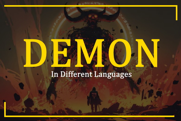 How To Say Demon In Different Languages TDL