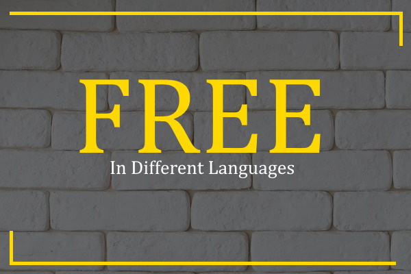 free in different languages