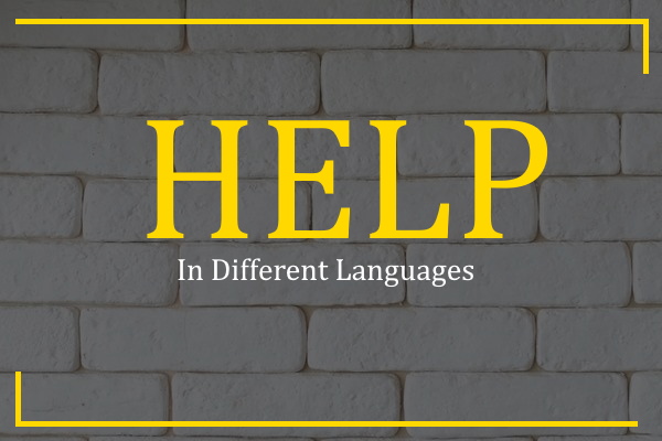 help in different languages