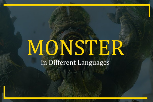 monster in different languages