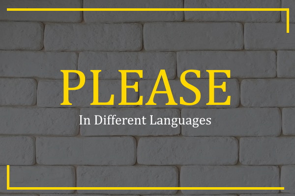 please in different languages