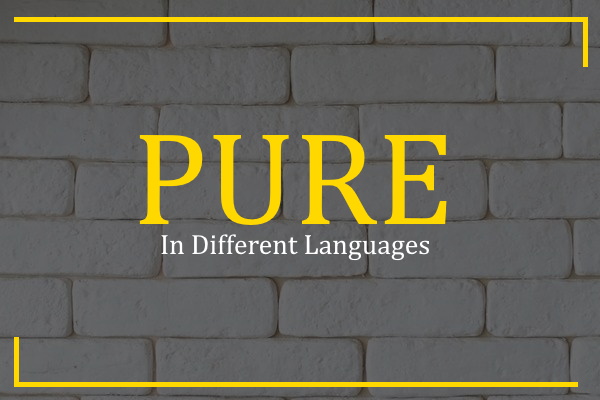 pure in different languages