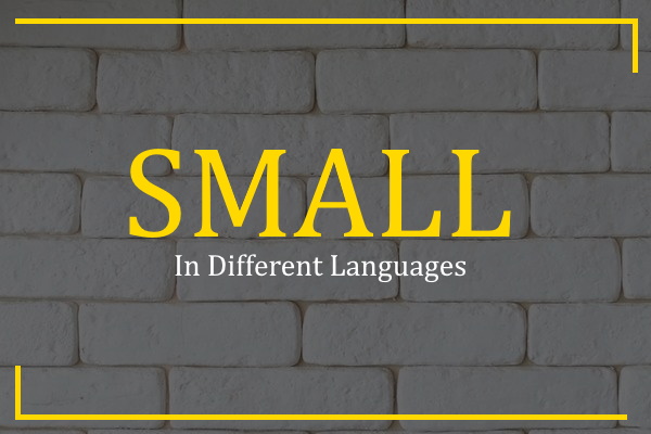 small in different languages