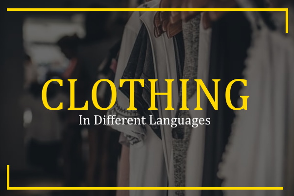 clothing in different languages