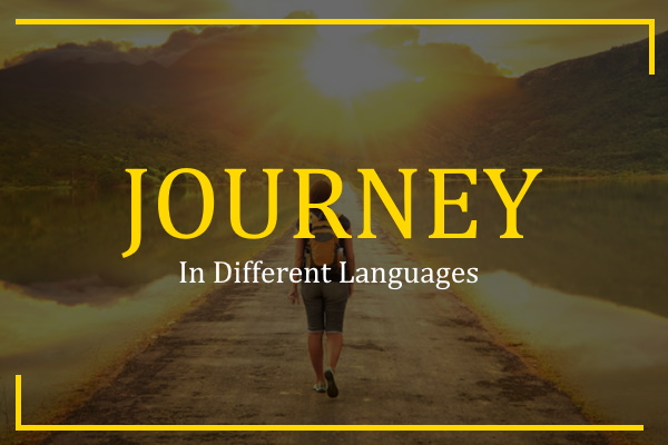 journey in different languages