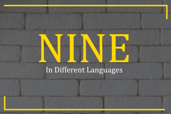 nine in different languages