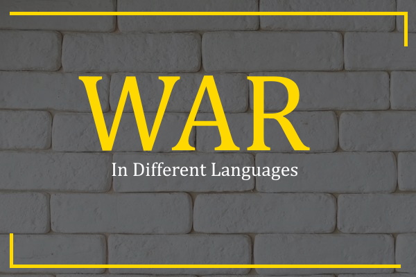 war in different languages