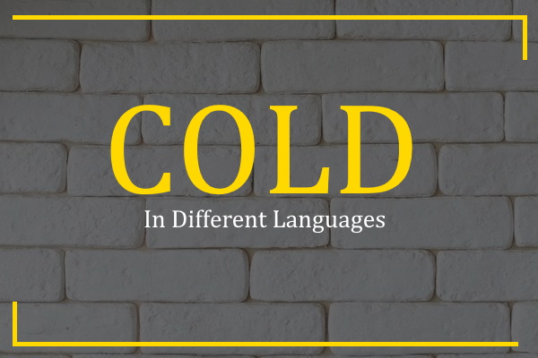 cold in different languages