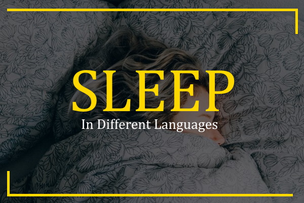 sleep in different languages