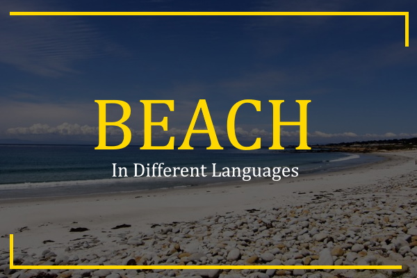 beach in different languages