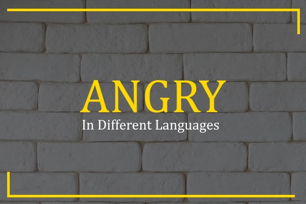 angry in different languages