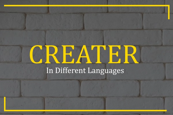 creator in different languages