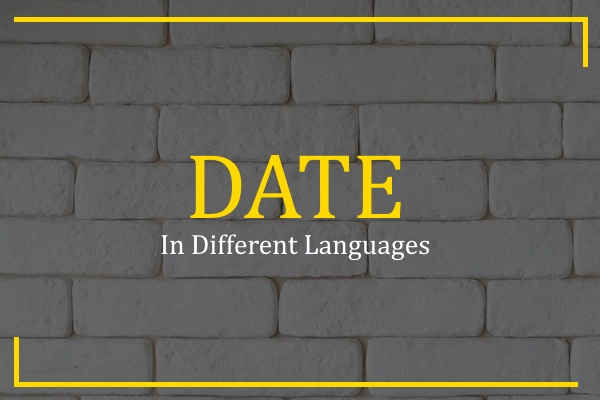date in different languages