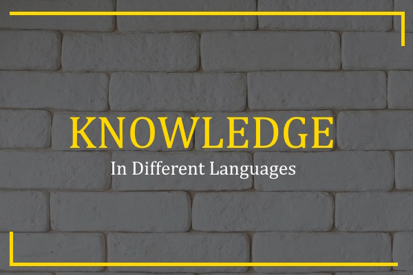 knowledge in different languages