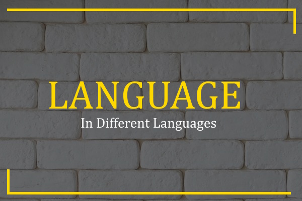 language in different languages