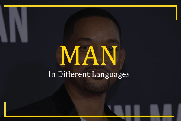 man in different languages
