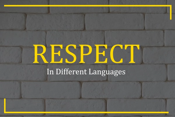 respect in different languages