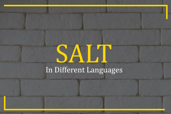 salt in different languages