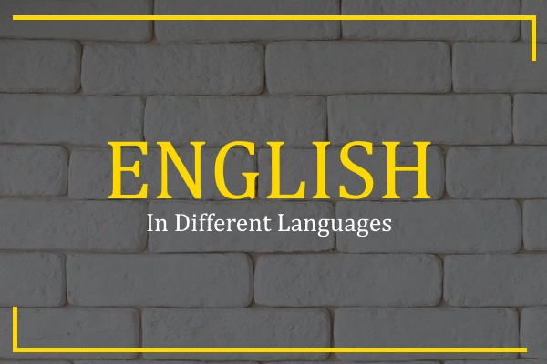 english in different languages